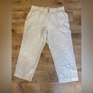 Briggs Ladies' Linen Blend Pants, Tan, XL